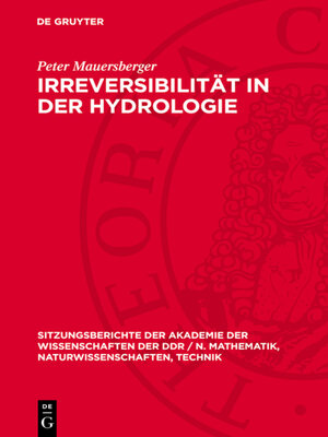 cover image of Irreversibilität in der Hydrologie